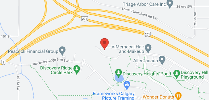 map of 357 DISCOVERY RIDGE Way SW